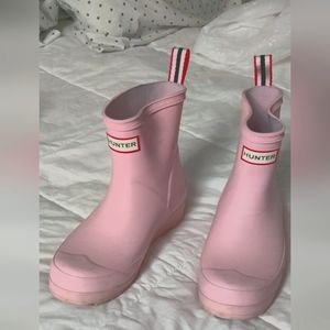Hunter rain boots pink